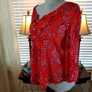 Old Navy sz sm tunic top tomato color